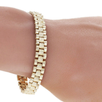 10k Yellow Watch Link Rolex Bracelet 8.5mm Various Sizes