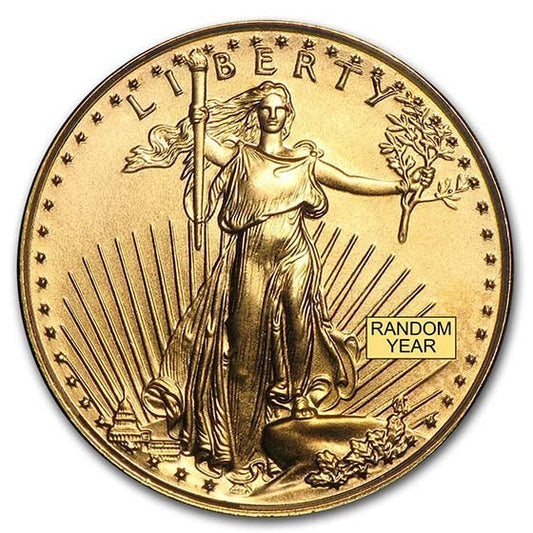 Random Year 1/10 oz Gold American Eagle Coin