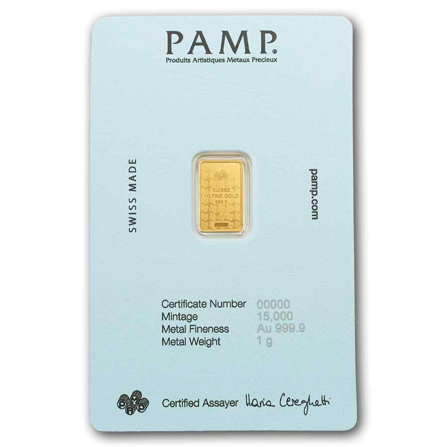 PAMP SUISSE 1 G GOLD BAR - DIEGO ARMANDO MARADONA