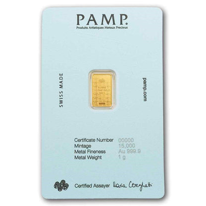 PAMP SUISSE 1 G GOLD BAR - DIEGO ARMANDO MARADONA