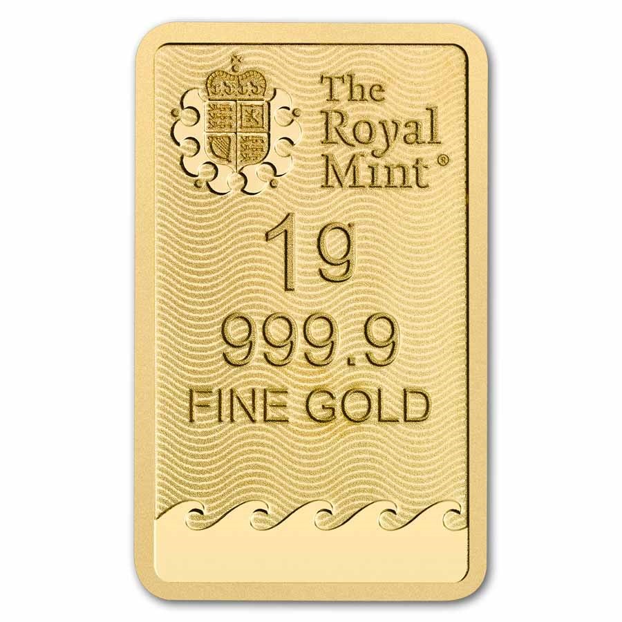 1 gram Gold Bar - The Royal Mint Britannia