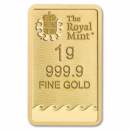 1 gram Gold Bar - The Royal Mint Britannia