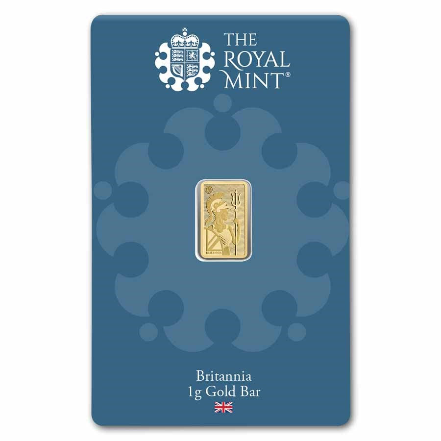 1 gram Gold Bar - The Royal Mint Britannia
