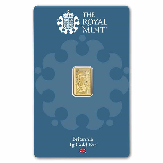 1 gram Gold Bar - The Royal Mint Britannia