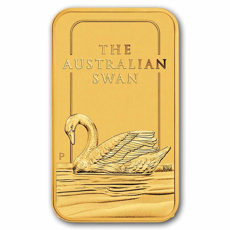 1 oz Gold Bar - Perth Mint Swan (In Assay)