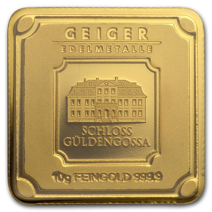 10 gram Gold Bar - Geiger Edelmetalle (Encapsulated w/Assay)