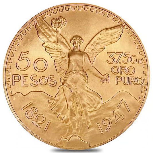 NEW 1947 Mexico 50 Pesos Gold Coin (Centenario)