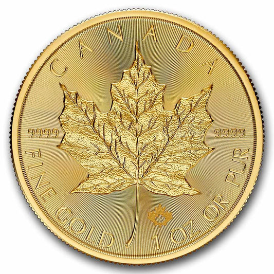 2026 1 OZ CANADIAN .9999 FINE GOLD MAPLE LEAF COIN