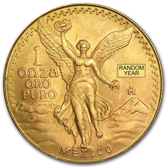 1 OZ GOLD MEXICAN LIBERTAD - Random Year