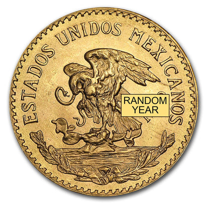 Random Year 5 Pesos Mexican Gold Coin AGW .1205 oz
