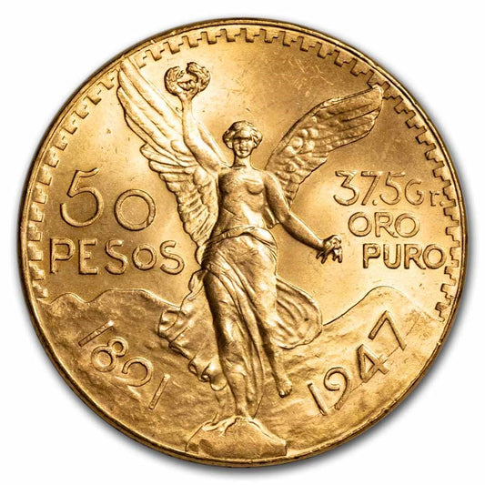 50 PESOS GOLD MEXICAN  CENTENARIO COIN 1.2057 TROY OUNCES